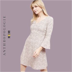 Anthropologie Maeve Tweed Bell Sleeve Lined Susie Swing Dress Sz Small